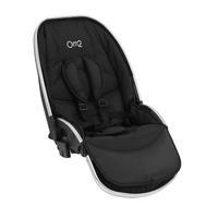 Babystyle Oyster Max 2 Lie-Flat Tandem Seat in Black