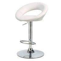 Basilio Modern White Bar Stool (H)815mm (W)525mm