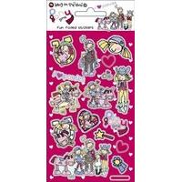 bang on the door pony girls small foil sticker pack sticker style