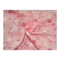 Baby Print Polycotton Dress Fabric Pink