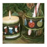 Bare Roots Easy Sewing Pattern Christmas Candle Wraps & Mini Mats