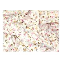 ballerina print cotton poplin fabric ivory