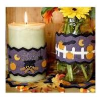 Bare Roots Easy Sewing Pattern Halloween Candle Wraps & Mini Mats