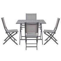 Batang Metal 4 Seater Folding Dining Set