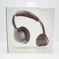 back beat sense wireless headphones mic blackbrown