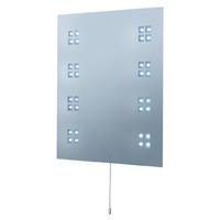 Bathroom Rectangular Mirror With Switched LED Light