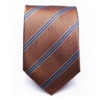 barclay tangerine orangeblue striped silk necktie