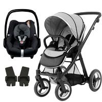 babystyle oyster max pebble travel system blackpure silver