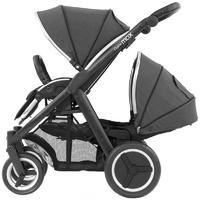 BabyStyle Oyster Max Twin Pushchair Black/Tungsten Grey