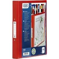 bantex 4 ring binder pvc a4 red 100080880