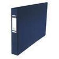 Bantex 4D-Ring Binder PVC A3 30mm Oblong Blue 100080865