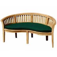 Banana Bench Cushion in Dark Green