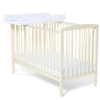 Baby Elegance Starlight Cot in Cream with Eco Mattress and Cot Top Changer