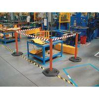 barrier utility indooroutdoor red post redwhite belt