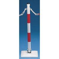 BARRIER SYSTEM - COLLAPSIBLE POST, WHITE/RED