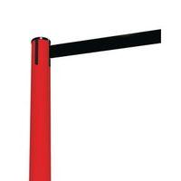 barrier fully retractable adv red post black belt