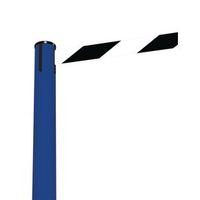 barrier fully retractable adv blue post blackwhite belt