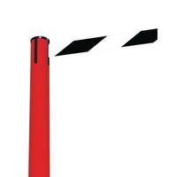 BARRIER FULLY RETRACTABLE ADV. RED POST &BLACK/WHITE BELT