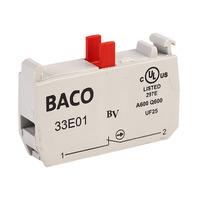 BACO Contact Element 33E01 1 x on/off Screw terminals Max 600V Max 10A