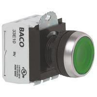 baco l23aa01 red non illuminated push button switch