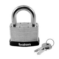 baton laminated steel padlock 64mm