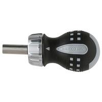 Bahco 808050S Stubby Ratcheting Screwdriver