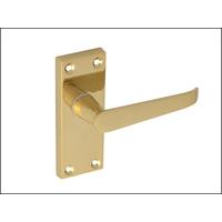 backplate handle latch victorian straight brass 102mm