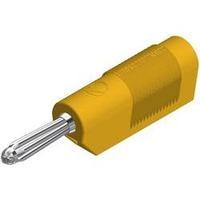 banana plug plug straight pin diameter 4 mm yellow sks hirschmann bsb  ...