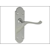 Backplate Handle Latch - Gable Chrome Finish