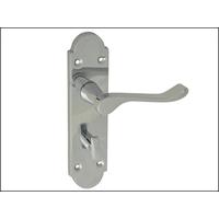 Backplate Handle Bathroom - Gable Chrome Finish