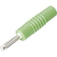 Banana plug Plug, straight Pin diameter: 4 mm Green Schnepp S 4000 L 1 pc(s)