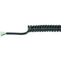 Baude 31527P, Shielded PVC Spiral Cable, 3 x 1.5 mm mm², Black Sheath