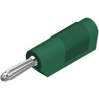 Banana plug Plug, straight Pin diameter: 4 mm Green SKS Hirschmann BSB 20 K 1 pc(s)