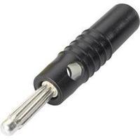 Banana plug Plug, straight Pin diameter: 4 mm Black Schnepp S 4004 L 1 pc(s)