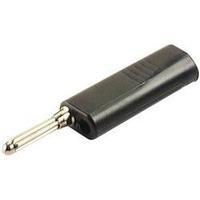 Banana plug Plug, straight Pin diameter: 4 mm Black SKS Hirschmann BSB 300 1 pc(s)