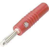 Banana plug Plug, straight Pin diameter: 4 mm Red Schnepp S 4004 L 1 pc(s)