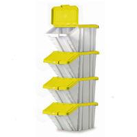 Barton Storage Barton Topstore Multi-Functional Containers with Yellow Lids