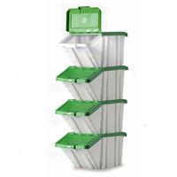 Barton Storage Barton Topstore Multi-Functional Containers with Green Lids