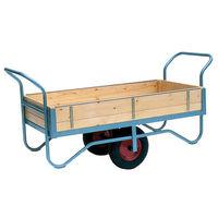 Barton Storage Barton Storage BT/9122/PT/RB Double Handle Four Sided Trolley With Pneumatic Wheels