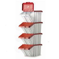 Barton Storage Barton Topstore Multi-Functional Containers with Red Lids
