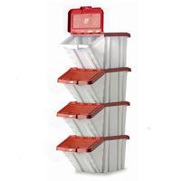 barton storage barton topstore multi functional containers with red li ...