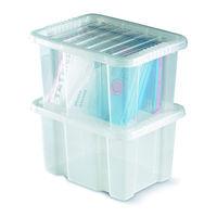 Barton Storage Topstore 012450/10 TopBox 24 Litre Containers with Lids (10 Pack)