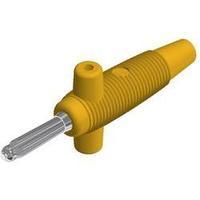 Banana plug Plug, straight Pin diameter: 4 mm Yellow SKS Hirschmann Buela 300 K 1 pc(s)