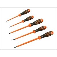 Bahco 822 VDE Insulated Screwdriver Set 5 Piece Slot / Phillips