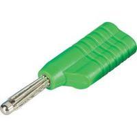 Banana plug Plug, straight Pin diameter: 4 mm Green Schnepp S 4041 S 1 pc(s)