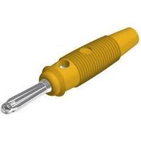 banana plug plug straight pin diameter 4 mm yellow sks hirschmann buel ...