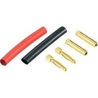 Banana plug Plug, straight, Socket, straight Pin diameter: 2 mm Red, Black Schnepp DS 2 Alu 1 pc(s)