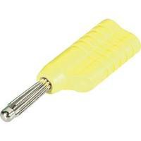 Banana plug Plug, straight Pin diameter: 4 mm Yellow Schnepp S 4041 S 1 pc(s)