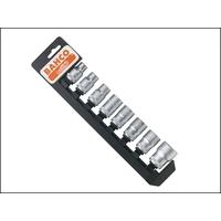 bahco 6 sockets metric on holder 12in drive s806