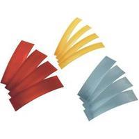 Battery heat shrink tubing set, 30pcs.. Ø before/after shrinking: N/A/N/A N/A Red, Transparent, Yellow